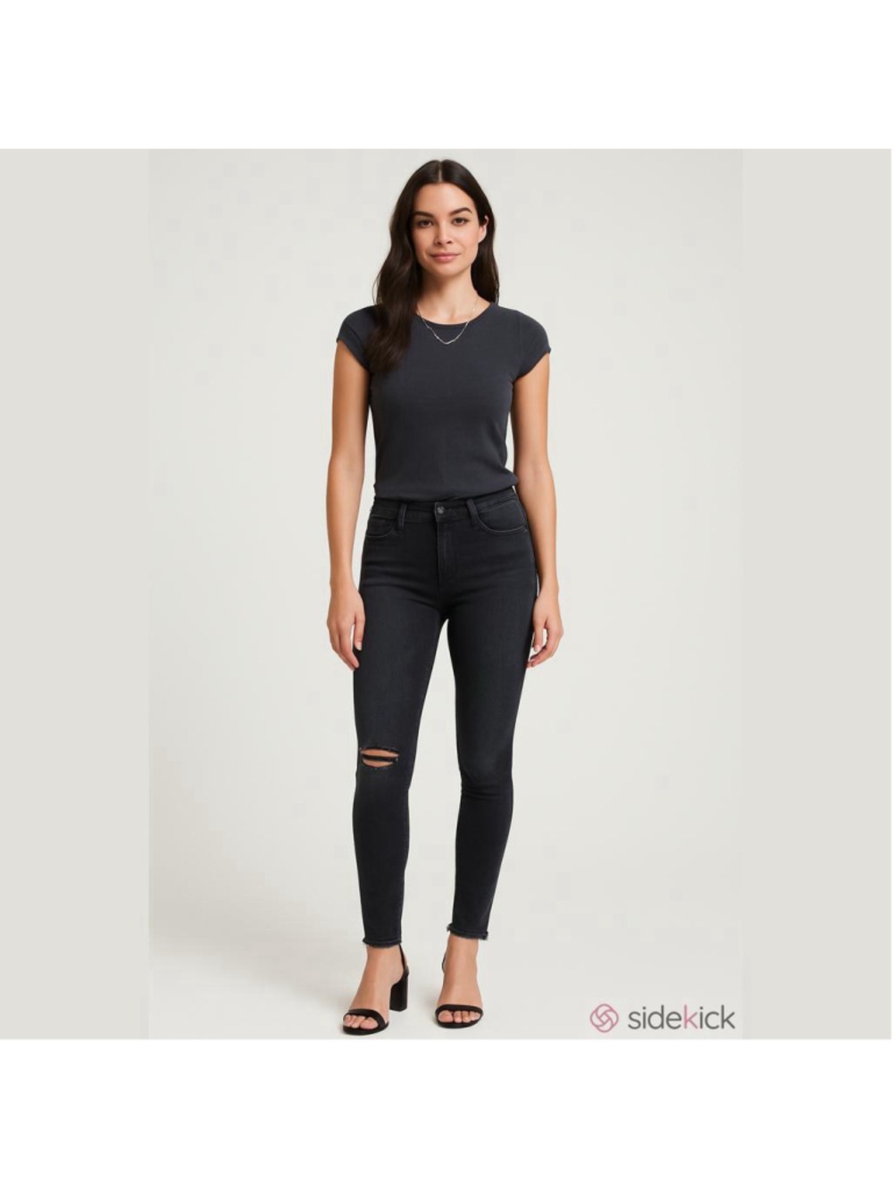 Joe's Jeans Catrin High Rise Skinny Ankle Black size 28